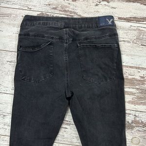 American Eagle super stretch washed black jeans